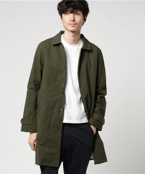 ROOPTOKYO（ループトウキョウ）の「ワッシャーツイル ステンカラーコート ボアライナー付き（ステンカラーコート・メンズ・オリーブ/ネイビー/ベージュ・L/M）」の12枚目の写真