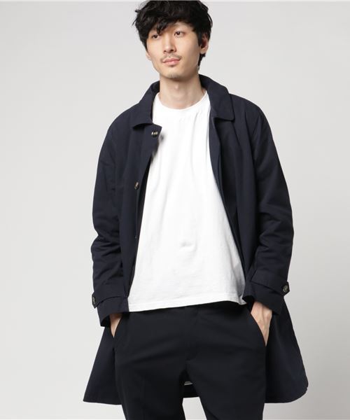 ROOPTOKYO（ループトウキョウ）の「ワッシャーツイル ステンカラーコート ボアライナー付き（ステンカラーコート・メンズ・オリーブ/ネイビー/ベージュ・L/M）」の4枚目の写真