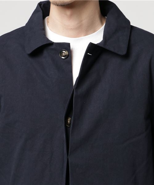 ROOPTOKYO（ループトウキョウ）の「ワッシャーツイル ステンカラーコート ボアライナー付き（ステンカラーコート・メンズ・オリーブ/ネイビー/ベージュ・L/M）」の10枚目の写真