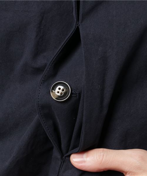 ROOPTOKYO（ループトウキョウ）の「ワッシャーツイル ステンカラーコート ボアライナー付き（ステンカラーコート・メンズ・オリーブ/ネイビー/ベージュ・L/M）」の9枚目の写真