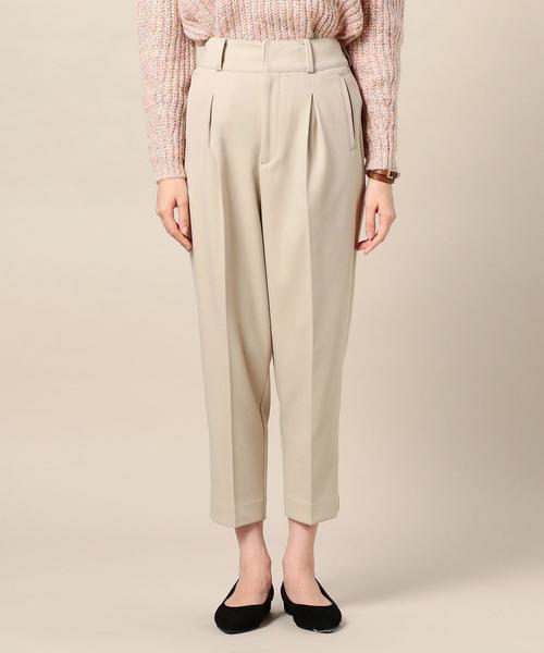 BEAUTY&YOUTH UNITED ARROWS(ビューティーアンドユースユナイテッドアローズ)の「BY ギャバタックテーパードパンツ о(その他パンツ・レディース・ベージュ/ライトブルー・MEDIUM/SMALL)」の4枚目の写真