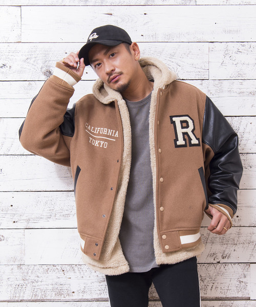 Re:room（リルーム）の「Rロゴビッグスタジアムジャンパー（スタジャン