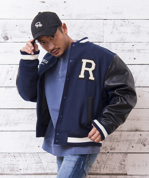 Re:room（リルーム）の「Rロゴビッグスタジアムジャンパー（スタジャン