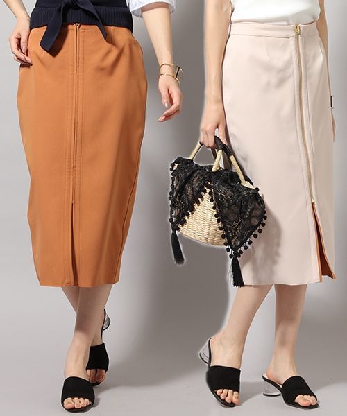 Andemiu(アンデミュウ)の「リバータイトスカート785907(スカート・レディース・カーキ/ネイビー/キャメル/グリーン/マスタード/オフホワイト/イエロー・FREE)」の6枚目の写真