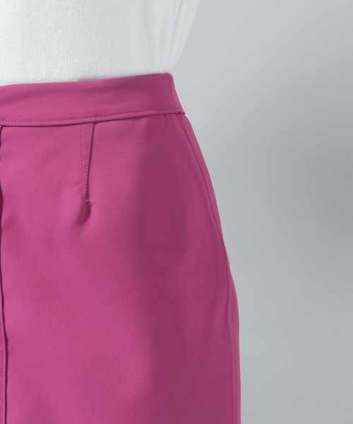 Andemiu(アンデミュウ)の「リバータイトスカート785907(スカート・レディース・カーキ/ネイビー/キャメル/グリーン/マスタード/オフホワイト/イエロー・FREE)」の11枚目の写真