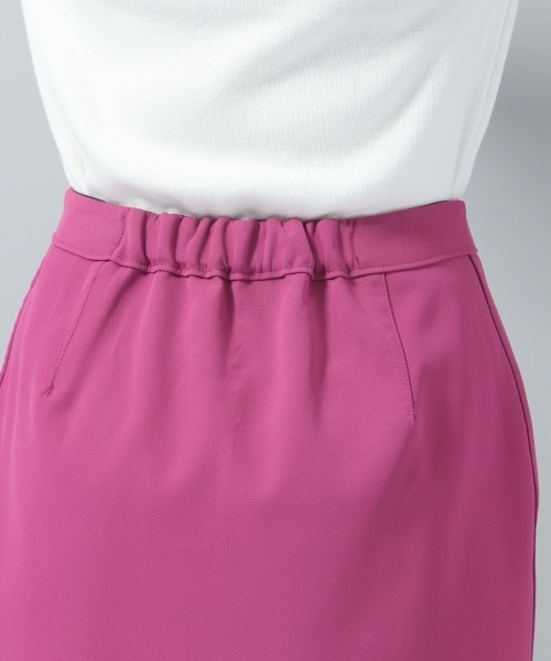 Andemiu(アンデミュウ)の「リバータイトスカート785907(スカート・レディース・カーキ/ネイビー/キャメル/グリーン/マスタード/オフホワイト/イエロー・FREE)」の8枚目の写真