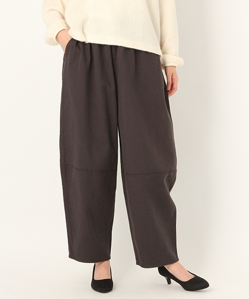 niko and...(ニコアンド)の「オリジナル起毛カツラギコクーンパンツ(その他パンツ・レディース・ピンク/クリーム/ベージュ/チャコール・3/4)」の2枚目の写真