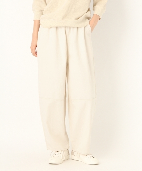 niko and...(ニコアンド)の「オリジナル起毛カツラギコクーンパンツ(その他パンツ・レディース・ピンク/クリーム/ベージュ/チャコール・3/4)」の4枚目の写真