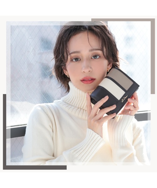 Clelia(クレリア)の「マルチカラー二つ折りミニ財布(財布・レディース・パープル系その他/ピンク系その他/ブラウン系その他/ブルー系その他/レッド系その他/ラベンダー/ブラック/ベージュ/ネイビー/チョコ/キャメル/ピンク系その他2/パープル系その他2/ブラウン系その他2・ONE SIZE)」の22枚目の写真