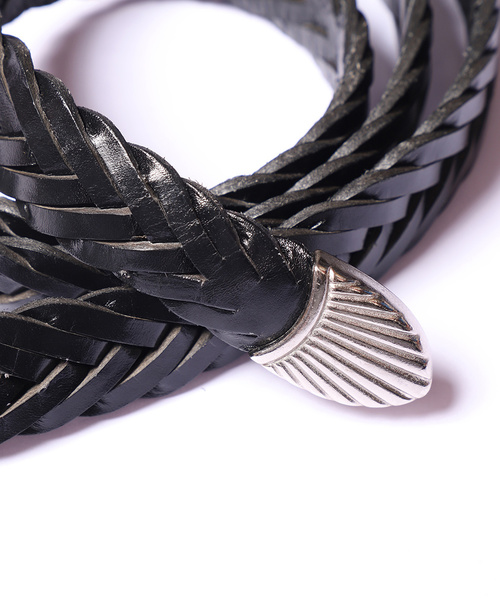 ジエダ　jieda レザー　編み込みベルト　ブラック Jieda（ジエダ）の「WESTERN BELT（ベルト）」 - WEAR