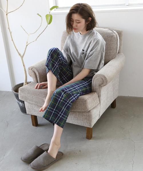 coen(コーエン)の「【外/家兼用】コットンプリントイージーパンツ(その他パンツ・レディース・ネイビー/ブラック/ダークグリーン/レッド・MEDIUM/LARGE)」の17枚目の写真