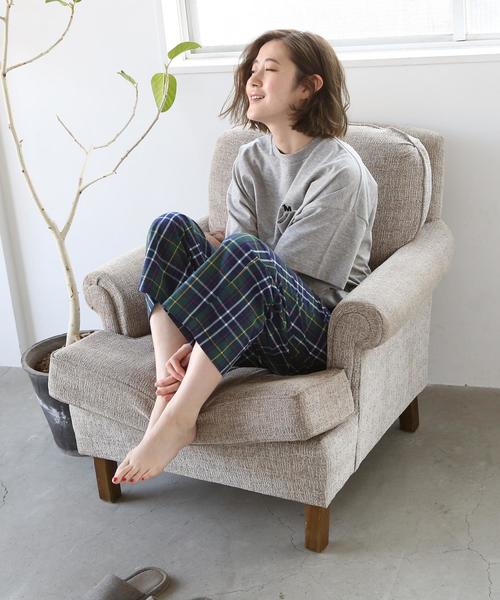 coen(コーエン)の「【外/家兼用】コットンプリントイージーパンツ(その他パンツ・レディース・ネイビー/ブラック/ダークグリーン/レッド・MEDIUM/LARGE)」の16枚目の写真