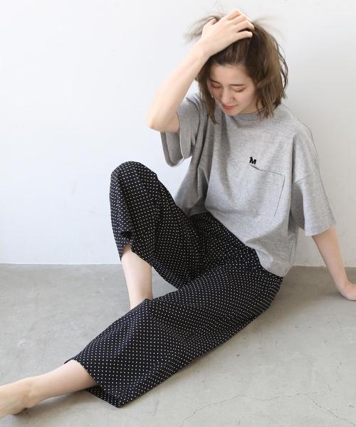 coen(コーエン)の「【外/家兼用】コットンプリントイージーパンツ(その他パンツ・レディース・ネイビー/ブラック/ダークグリーン/レッド・MEDIUM/LARGE)」の12枚目の写真