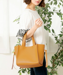 KOBE LETTUCE | サイドフリンジフェイクレザートートバッグ＊レディース/鞄[B1173]神戸レタス(トートバッグ)