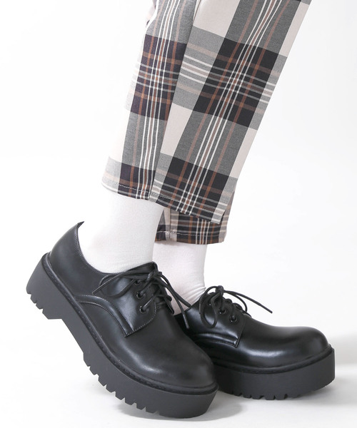 WEGO（ウィゴー）の「WEGO/厚底3ホールシューズ（ドレスシューズ・レディース・ブラック/ブラック系その他・MEDIUM/LARGE/SMALL）」の7枚目の写真