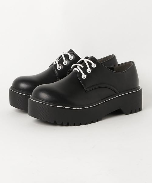 WEGO（ウィゴー）の「WEGO/厚底3ホールシューズ（ドレスシューズ・レディース・ブラック/ブラック系その他・MEDIUM/LARGE/SMALL）」の9枚目の写真