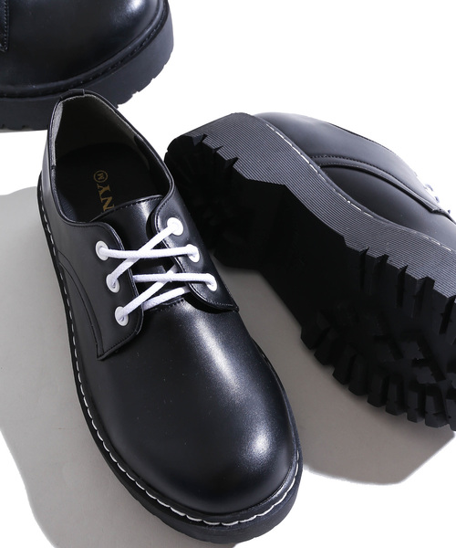 WEGO（ウィゴー）の「WEGO/厚底3ホールシューズ（ドレスシューズ・レディース・ブラック/ブラック系その他・MEDIUM/LARGE/SMALL）」の11枚目の写真