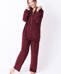 fran de lingerie | mochi  pile パイルシリーズ パーカー上下セット(ルームウェア/パジャマ)