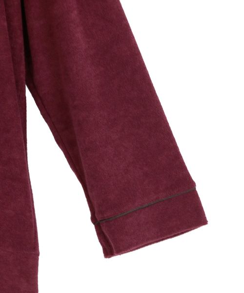 fran de lingerie(フランデランジェリー)の「mochi pile パイルシリーズ パーカー上下セット(ルームウェア/パジャマ・レディース・ブラウン/ダークブルー/ワイン・M-L)」の11枚目の写真