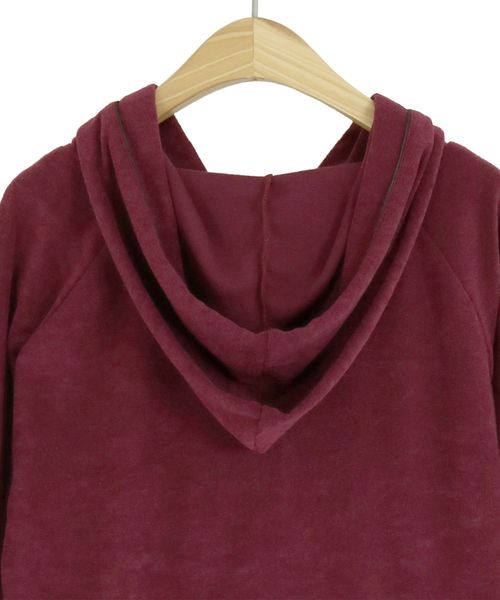 fran de lingerie(フランデランジェリー)の「mochi pile パイルシリーズ パーカー上下セット(ルームウェア/パジャマ・レディース・ブラウン/ダークブルー/ワイン・M-L)」の13枚目の写真