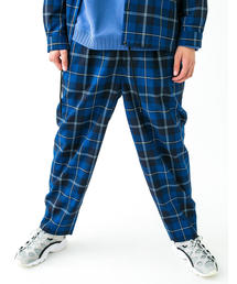 MONKEY TIME | ＜monkey time＞  NAVY CHECK WIDE 1P PANTS/ワイドパンツ(その他パンツ)