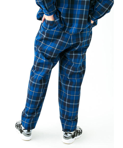 MONKEY TIME(モンキータイム)の「<monkey time> NAVY CHECK WIDE 1P PANTS/ワイドパンツ ◆(その他パンツ・メンズ・ネイビー・LARGE/MEDIUM/SMALL)」の5枚目の写真