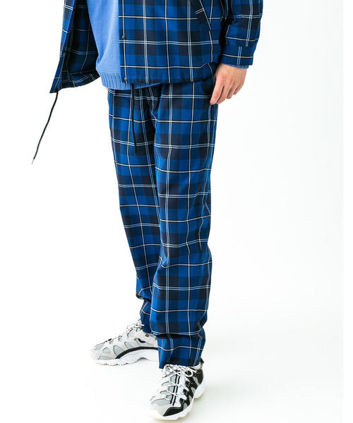 MONKEY TIME(モンキータイム)の「<monkey time> NAVY CHECK WIDE 1P PANTS/ワイドパンツ ◆(その他パンツ・メンズ・ネイビー・LARGE/MEDIUM/SMALL)」の6枚目の写真