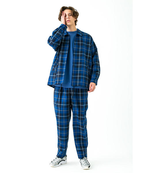 MONKEY TIME(モンキータイム)の「<monkey time> NAVY CHECK WIDE 1P PANTS/ワイドパンツ ◆(その他パンツ・メンズ・ネイビー・LARGE/MEDIUM/SMALL)」の9枚目の写真
