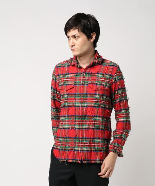 FranCisT_MOR.K.S./フランシストモークス/Fringe Check SH FranCisT_MOR.K.S./フランシストモークス/Fringe Check SH