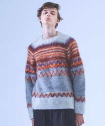 ABAHOUSE | モヘアフェアアイルモックネック(ニット/セーター)