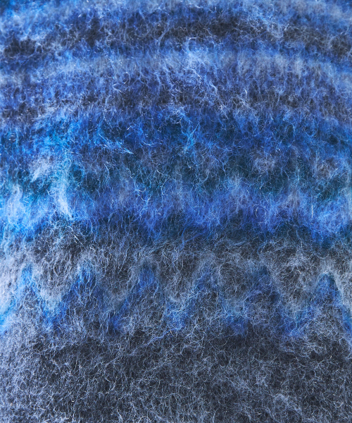 ABAHOUSE(アバハウス)の「モヘアフェアアイルモックネック(ニット/セーター・メンズ・ブラック系その他/グレー系その他・46/48)」の4枚目の写真