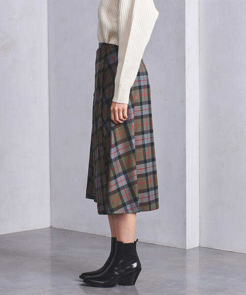 UNITED ARROWS（ユナイテッドアローズ）の「＜TICCA（ティッカ）＞チェック ラップスカート（スカート・レディース・オリーブ・2/1）」の11枚目の写真