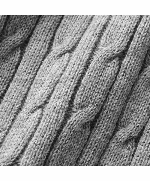 Live in comfort（リブインコンフォート）の「リブ　イン　コンフォート　ゆったりラインで着こなしやすい　総柄ケーブル編みシルク混ニット（ニット/セーター・レディース・ピンク/グレー/ネイビー・XX-LARGE/X-LARGE/SMALL/LARGE/MEDIUM）」の12枚目の写真