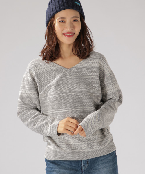 BAYFLOW（ベイフロー）の「オルテガガラプルオーバー（Tシャツ/カットソー・レディース・グレー/チャコール・SMALL/MEDIUM）」の2枚目の写真
