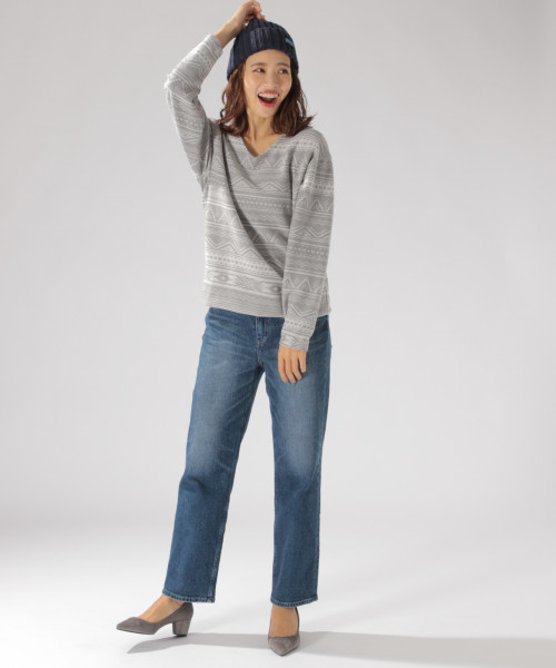 BAYFLOW（ベイフロー）の「オルテガガラプルオーバー（Tシャツ/カットソー・レディース・グレー/チャコール・SMALL/MEDIUM）」の11枚目の写真