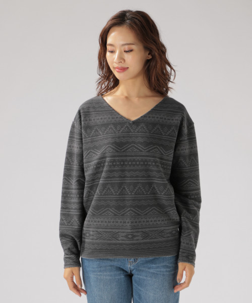 BAYFLOW（ベイフロー）の「オルテガガラプルオーバー（Tシャツ/カットソー・レディース・グレー/チャコール・SMALL/MEDIUM）」の13枚目の写真