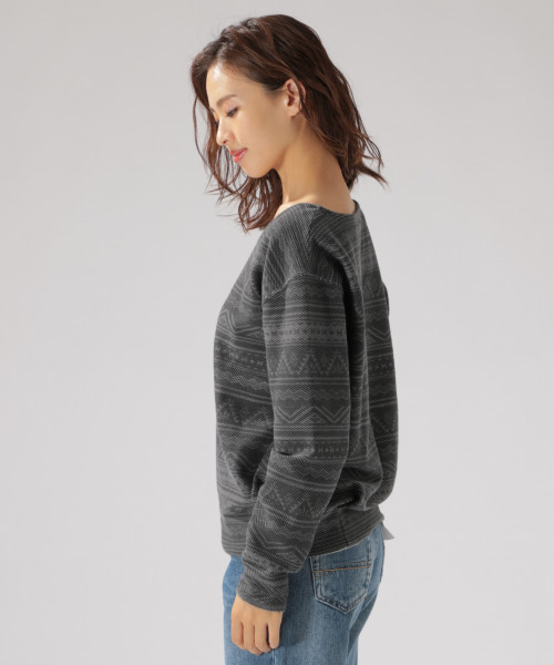 BAYFLOW（ベイフロー）の「オルテガガラプルオーバー（Tシャツ/カットソー・レディース・グレー/チャコール・SMALL/MEDIUM）」の7枚目の写真