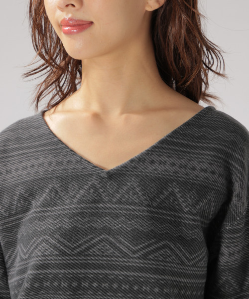 BAYFLOW（ベイフロー）の「オルテガガラプルオーバー（Tシャツ/カットソー・レディース・グレー/チャコール・SMALL/MEDIUM）」の6枚目の写真