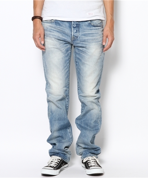 BEAMS（ビームス）の「RED CARD×BEAMS / 別注 スリムストレート（デニムパンツ・メンズ・サックスブルー・28/29/30/31/32/33）」の12枚目の写真