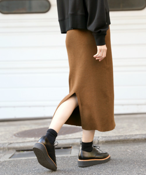 LOWRYS FARM(ローリーズファーム)の「ウールニットタイトスカート 818661(スカート・レディース・ブラック/ブラウン/グレー/アイボリー・FREE)」の14枚目の写真