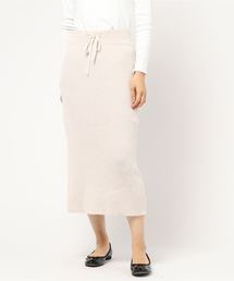 LOWRYS FARM | ウールニットタイトスカート  818661(スカート)