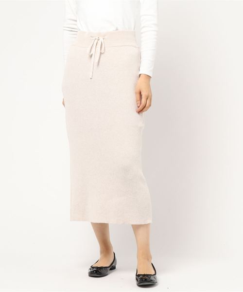 LOWRYS FARM(ローリーズファーム)の「ウールニットタイトスカート 818661(スカート・レディース・ブラック/ブラウン/グレー/アイボリー・FREE)」の4枚目の写真