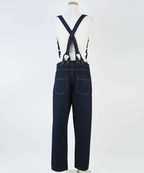 かぐれ バッククロスデニムサロペット かぐれ（カグレ）の「バッククロスデニムサロペット（サロペット