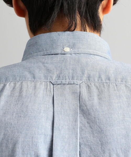 green label relaxing（グリーンレーベルリラクシング）の「SC ヘムパッチワーク ボタンダウン LS シャツ（シャツ/ブラウス・メンズ・ネイビー/ブラック・L/M/S）」の9枚目の写真