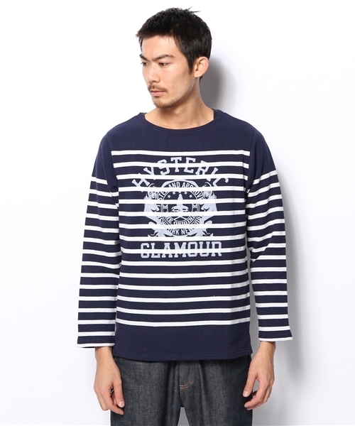 HYSTERIC GLAMOUR（ヒステリックグラマー）の「EAST SIDE COLLEGE pt SW（スウェット・メンズ・ホワイト系その他/ネイビー・SMALL/MEDIUM/LARGE）」の3枚目の写真