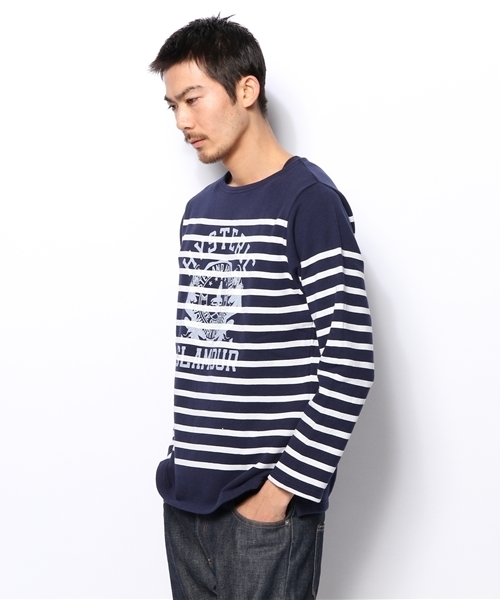 HYSTERIC GLAMOUR（ヒステリックグラマー）の「EAST SIDE COLLEGE pt SW（スウェット・メンズ・ホワイト系その他/ネイビー・SMALL/MEDIUM/LARGE）」の4枚目の写真