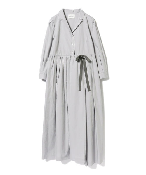 CAROLINA GLASER（カロリナ グレイサー）の「CAROLINA GLASER / 開襟シャツ ワンピース（ワンピース・レディース・ライトグレー・ONE SIZE）」の3枚目の写真