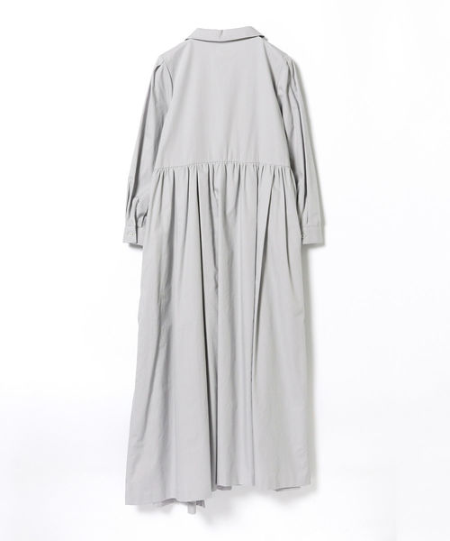 CAROLINA GLASER（カロリナ グレイサー）の「CAROLINA GLASER / 開襟シャツ ワンピース（ワンピース・レディース・ライトグレー・ONE SIZE）」の5枚目の写真