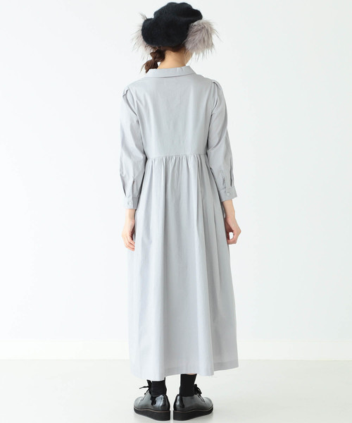 CAROLINA GLASER（カロリナ グレイサー）の「CAROLINA GLASER / 開襟シャツ ワンピース（ワンピース・レディース・ライトグレー・ONE SIZE）」の12枚目の写真