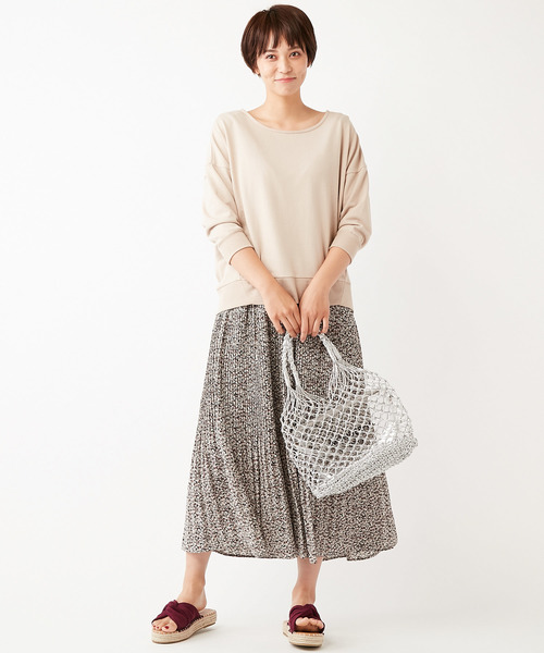 DISCOAT（ディスコート）の「ミニ裏毛プルオーバー（Tシャツ/カットソー・レディース・オフホワイト/ダークグレー/ミント/ライトベージュ・FREE）」の18枚目の写真